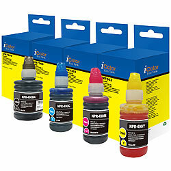 iColor Nachfüll-Tinten ColorPack für Canon, ersetzt GI-490BK/C/M/Y, BK/C/M/Y iColor Multipacks: Nachfüll-Tinten für Canon-Tintenstrahldrucker