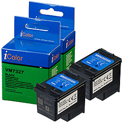 iColor 2er-Set Tintenpatronen für HP (ersetzt HP 305XL), black iColor Kompatible Druckerpatronen für HP Tintenstrahldrucker