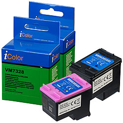 iColor Tintenpatrone für HP (ersetzt HP 305XL), bk, c, m, y iColor Kompatible Druckerpatrone für HP Tintenstrahldrucker