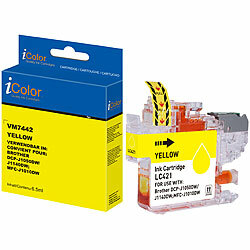 iColor Tinte yellow, ersetzt Brother LC421Y iColor Kompatible Druckerpatronen für Brother-Tintenstrahldrucker