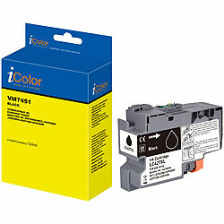 iColor 2er-Set Tinte für Brother, ersetzt LC427XLBK, schwarz, bis 12000Seiten iColor Kompatible Druckerpatronen für Brother-Tintenstrahldrucker