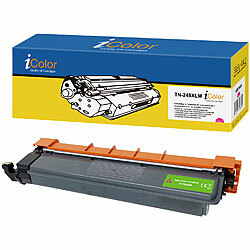 iColor Toner magenta, ersetzt Brother TN-248XLM, für bis zu 2300 Seiten iColor Kompatible Toner-Cartridges für Brother-Laserdrucker