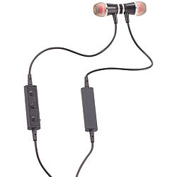 auvisio Magnetisches In-Ear-Stereo-Headset, BT 4.1, Multipoint & Auto-Connect auvisio Magnetisches Bluetooth-Headsets mit Auto-Connect (In-Ear)