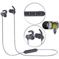 auvisio In-Ear-Headset mit Bluetooth, Fernbedienung & patentiertem Soundsystem auvisio 
