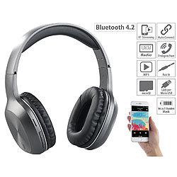 auvisio Over-Ear-Headset, Bluetooth, MP3, FM & Auto Connect, microSD bis 64 GB auvisio Over-Ear-Headsets mit Bluetooth, MP3-Player & Radio