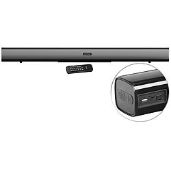 auvisio Stereo-Soundbar mit Bluetooth, optischem Eingang, USB, AUX, 120 Watt auvisio Soundbars mit Bluetooth und USB-Audioplayer