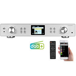 VR-Radio Digitaler WLAN-HiFi-Tuner mit Internetradio, DAB+, UKW, MP3, Alu-Optik VR-Radio HiFi-Tuner für Internetradios & DAB+, mit USB-Ladeports