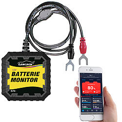 Lescars Kfz-Batterietester und -Wächter für 12 Volt, Versandrückläufer Lescars Kfz-Batterietester und Wächter für 12 Volt, mit App