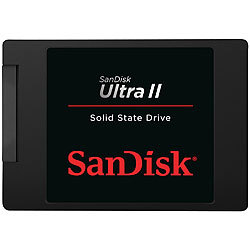 SanDisk Ultra II Solid State Drive (SSD), SATA III Festplatte, 480 GB SanDisk