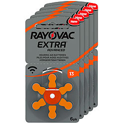 RAYOVAC Hörgeräte-Batterien 13 Extra Advanced 1,45V 310 mAh , 5x 6er Sparpack RAYOVAC