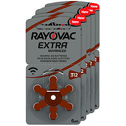 RAYOVAC Hörgeräte-Batterien 312 Extra Advanced 1,45V 180 mAh, 5x 6er Sparpack RAYOVAC Hörgeräte-Batterien