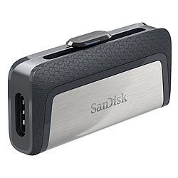 SanDisk Ultra Dual USB Type-C Laufwerk, 64 GB, USB 3.1 & USB Typ C, 150 MB/s SanDisk USB-Speichersticks mit USB Typ C