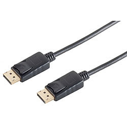 auvisio Displayport-Kabel, für Auflösungen bis 4K UHD, 2 m, schwarz auvisio 