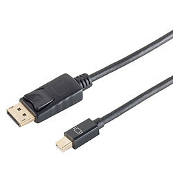 auvisio Mini-Displayport auf Display-Port-Kabel, bis 4K UHD, 2 m, schwarz auvisio DisplayPort-Kabel