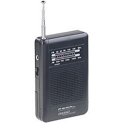 PEARL Analoges Taschenradio TAR-202 mit UKW- und MW-Empfang PEARL