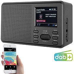VR-Radio Mobiles Digitalradio mit DAB+ und UKW, LCD-Farbdisplay, Wecker, 8 Watt VR-Radio