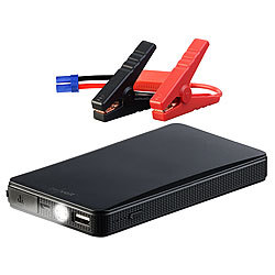 revolt USB-Powerbank mit Kfz-Starthilfe, LED-Leuchte, 6.000 mAh, 400 A revolt KFZ-Starthilfen & USB-Powerbanks mit Pol-Klemmen