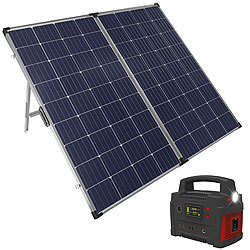 revolt Powerstation & Solar-Generator mit mobilem 260-Watt-Solarpanel, 420 Wh revolt Solarpanels faltbar