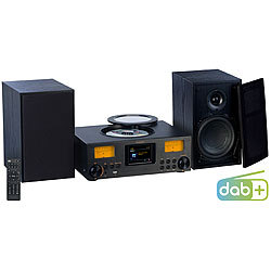 VR-Radio Micro-Stereoanlage: Webradio, DAB+, CD, Bluetooth, App, 300 W, schwarz VR-Radio