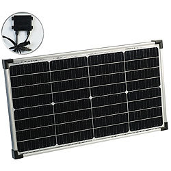 revolt Mobiles Solarpanel mit monokristallinen Zellen, 60 W, silber revolt Solarpanels