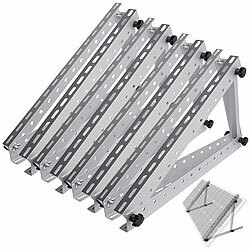 revolt 4er-Set verstellbare Aluminium-Solarpanel-Halterung 28" / 71 cm revolt Verstellbare Aluminium-Solarpanel-Halterungen