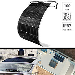 revolt Ultraleichtes flexibles Solarmodul, MC4-kompatibel, 100 W, IP67 revolt Flexible Solarpanels