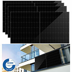 DAH Solar 4er-Set monokristalline Solarmodule, Full-Screen, 410 W, MC4, IP68 DAH Solar