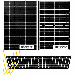 DAH Solar Monokristallines, bifaziales Glas-Glas-Solarmodul, 425 Watt, IP68 DAH Solar