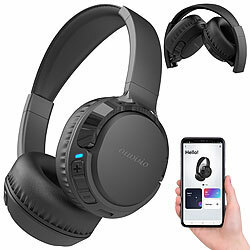 auvisio Smartes Over-Ear-Headset mit Bluetooth 5.3, Akku, App, Equalizer auvisio Smarte Over-Ear-Kopfhörer mit App ELESION