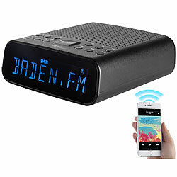 auvisio DAB+-Radiowecker, großes VA-Display, BT, 2 Weckzeiten, USB-Ladeport auvisio