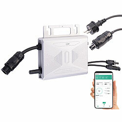 revolt WLAN-Mikroinverter für Solarmodule, 400 W, App, geprüft (VDE-Normen) revolt WLAN-Mikroinverter für Solarmodule mit MPPT und App