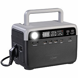 revolt Powerstation & Solar-Generator, 230 Wh, 230 V, 300 W, reine Sinuswelle revolt 2in1-Hochleistungsakkus & Solar-Generatoren