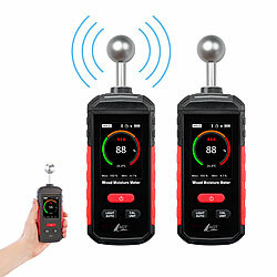 AGT 2er-Set Akku-Feuchtigkeits-Messgeräte, nichtinvasiv, Farb-LCD, 5-40 mm AGT Akku Feuchtigkeits-Messgeräte mit Kugelsensoren