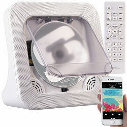 auvisio Tragbarer Akku-CD-Spieler & UKW-Radio, Bluetooth, Timer, USB, AUX auvisio Tragbare Akku-CD-Player mit UKW-Radio, Bluetooth, USB und Aux 