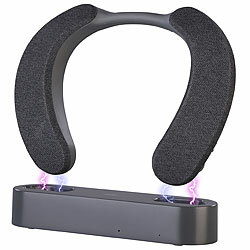 auvisio Digitaler Funk-TV-Hörverstärker und Nackenlautsprecher, 3 Profile, DSP auvisio Hörverstärker und Nackenlautsprecher 