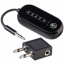 auvisio Audio-Transmitter & Receiver mit Flugzeugadapter, Bluetooth 5.4, Akku auvisio Audio-Transmitter & Receiver mit Flugzeugadapter, Bluetooth 