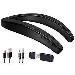 auvisio 2in1-Akku-TV-Nackenlautsprecher mit Bluetooth, Freisprechen, MP3 auvisio Akku-TV-Nackenlautsprecher mit Bluetooth und Freisprechen