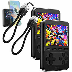 revolt 2er-Set Gaming-Powerbanks 10.000 mAh, für Qi & MagSafe, 20W, 200Spiele revolt Gaming-Powerbanks mit USB-C Power Delivery, Qi- und MagSafe-kompatibel