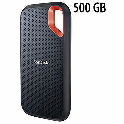 SanDisk Extreme Portable SSD-Festplatte, 500 GB, bis 1.050 MB/s, USB 3.2 Gen 2 SanDisk