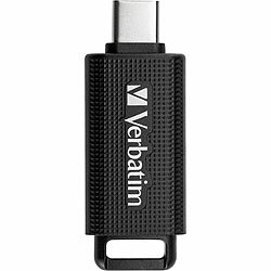 Verbatim USB-C-3.2-Stick, 64 GB, 100 MB/s lesen, 20 MB/s schreiben, schwarz Verbatim