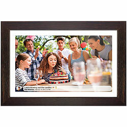 Denver Frameo PFF-1543, 15,6''/39,62 cm, FHD, WLAN, Touchscreen, dark wood Denver Digitale Bilderrahmen mit WLAN und Apps