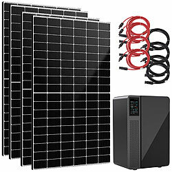 Marstek Solaranlage für die Steckdose: ON-Grid-Solarakku & 4x 440W Solarmodule Marstek On-Grid-Solarakku mit MPPT-Laderegler, WLAN & App