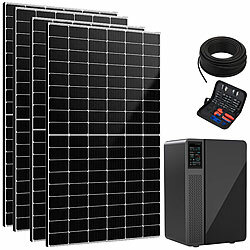 Marstek Solaranlage für die Steckdose: ON-Grid-Solarakku & 4x 440W Solarmodule Marstek On-Grid-Solarakku mit MPPT-Laderegler, WLAN & App