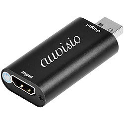 auvisio HDMI-USB-Videograbber für Full-HD-Aufnahmen und  -Streaming auvisio HDMI-USB-Videograbber