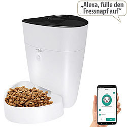 infactory Smarter Futterspender für Hunde & Katzen mit WLAN und App, 4 l infactory