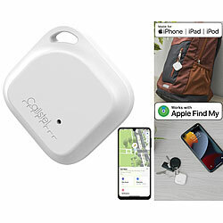Callstel Schlüssel- & Gegenstandsfinder, Apple-AirTag-kompatibel, MFi, App Callstel
