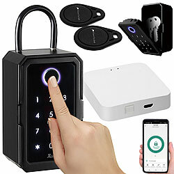 Xcase Smarter Schlüssel-Safe & WLAN-Gateway, PIN per Touch-Keys, Fingerprint Xcase