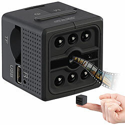 Somikon Ultrakompakte Akku-Videokamera, Full-HD-Aufnahme, Versandrückläufer Somikon 