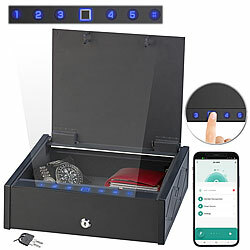 Xcase Smarter Tresor mit biometrischer Fingerabdruckerkennung, App Xcase