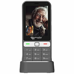 simvalley MOBILE 4G-Senioren-Handy, Touchdisplay, WhatsApp, SOS-Funktion, GPS, Android simvalley MOBILE 4G-Komforthandys mit Touchdisplay, WhatsApp, SOS-Funktion und GPS
